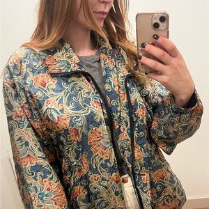 Unisex Vintage 80’s 100% silk sports jacket